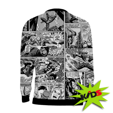 Принт Детский 3D свитшот Comics Marvel, Фото № 2 - FATLINE