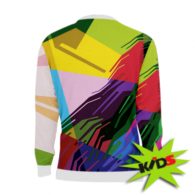 Дитячий 3D світшот Color lion 2