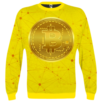 Принт 3D свитшот Bitcoin coin, Фото № 2 - FATLINE