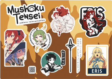 Стікерпак Аніме Реінкарнація Безробітного 2