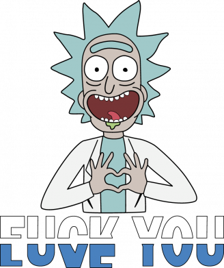 Мужская футболка Stedman Rick fuck you 2