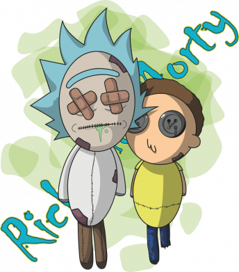 Кружка 320ml Rick and Morty voodoo doll 2