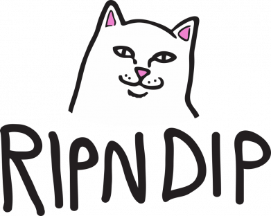 Принт Маска для лица Ripndip and cat, Фото № 1 - FatLine