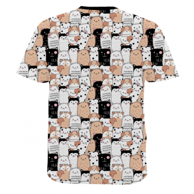 Чоловіча 3D футболка Cute dogs pattern 2