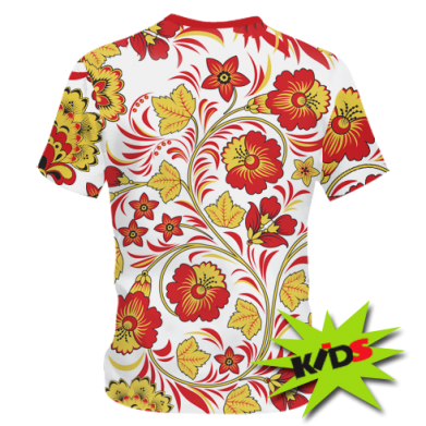 Дитяча футболка 3D Petrikovskaya painting flowers 2