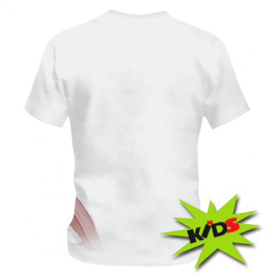 Детская 3D футболка Senpai girl red 2