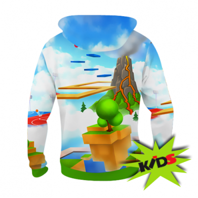 Дитяча 3D худі Roblox backraund game mapa 2