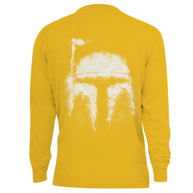 3D свитшот The Mandalorian background yellow 2