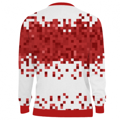 Принт 3D світшот Roblox of pixels background, Фото № 2 - FATLINE