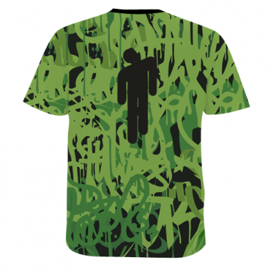 Чоловіча 3D футболка Billi Eilish in a Bandana 2