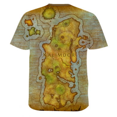 Чоловіча 3D футболка World of Warcraft Map 2