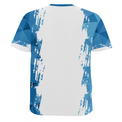 Принт Мужская 3D футболка Dynamo Kiev on the background of polygons, Фото № 2 - FATLINE