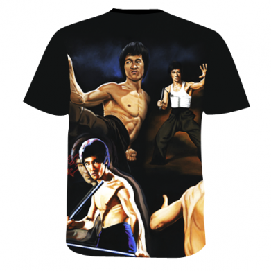 Чоловіча 3D футболка Брюс Ли рисунок 2