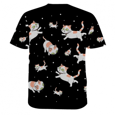 Мужская 3D футболка Rick and Morty Schrodinger cats and Einstein 2