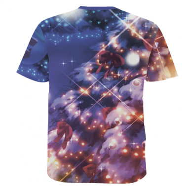 Мужская 3D футболка Merry Christmas anime girl 2