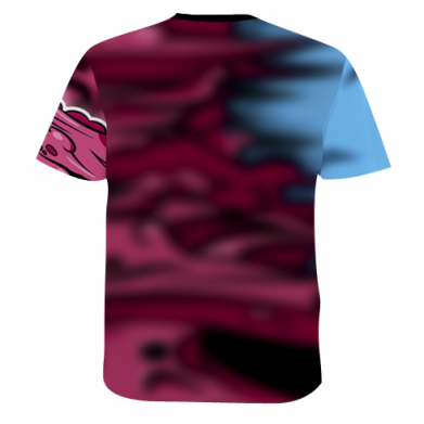 Мужская 3D футболка Blue skull 2