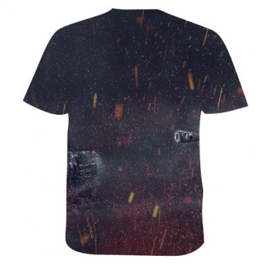 Мужская 3D футболка Dark tank 2