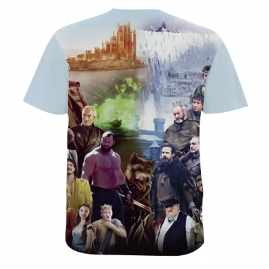 Чоловіча 3D футболка All characters of the game of thrones art 2