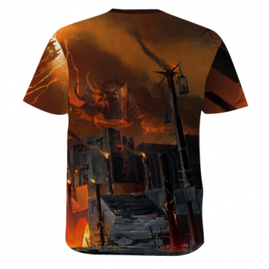 Мужская 3D футболка Doom Eternal Art 2