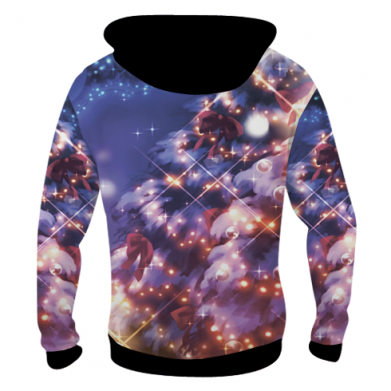 Мужская 3D худи Merry Christmas anime girl 2