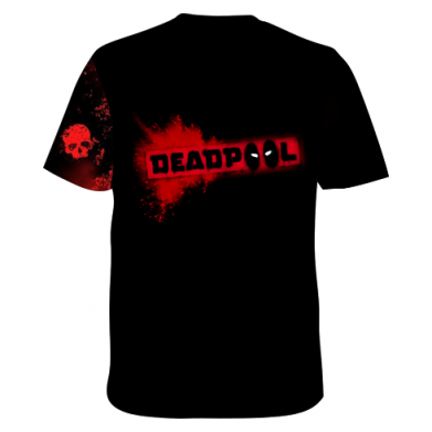 Мужская 3D футболка Deadpool 2