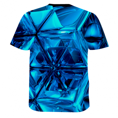 Мужская 3D футболка Thick glass 2