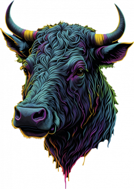 Жіноча футболка Неоновий бик 2