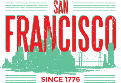 Кружка двухцветная 320ml San Francisco text and city 2