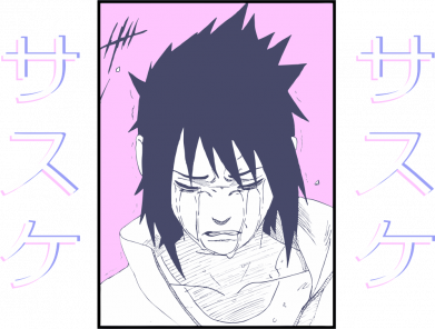 Мужские шорты Saske Naruto and hieroglyphs 2