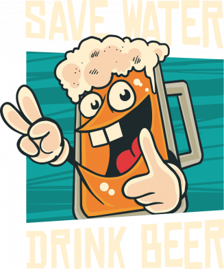 Кепка тай-дай Save water-drink beer 2