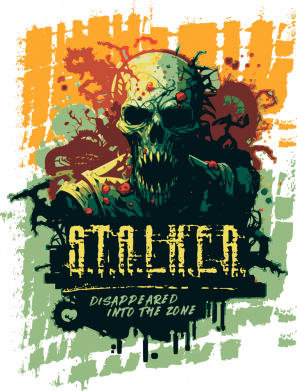 Женская футболка Сталкер. Исчезнувший в Зоне. Фан арт 2