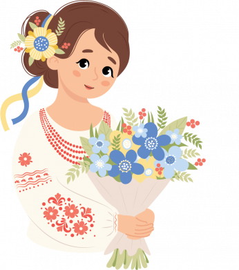 Мужские шорты С днем матери! Украинка с букетом 2