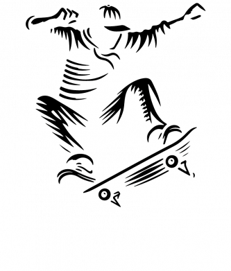 Термопляшка Bloom2 Скейтбордист у стрибку 2