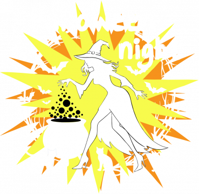 Шапка Ведьма варит зелье в котле 2