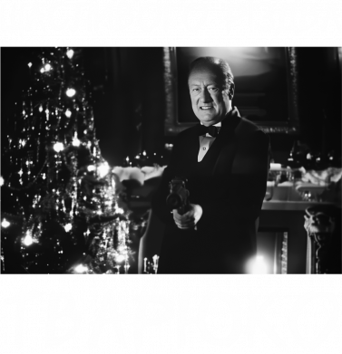 Мужская футболка  с V-образным вырезом Счастливого Рождества, тварь 2