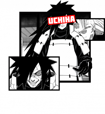 Мужская футболка Stedman Мадара Учиха манга версия 2