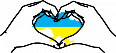 Футболка оверсайз FATLINE Ukraine руки серце 2