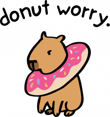 Женская футболка Donut Worry 2
