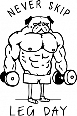 Детская футболка Never Skip Leg Day 2