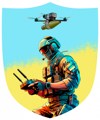 Мужская футболка Stedman Шеврон БПЛА 2