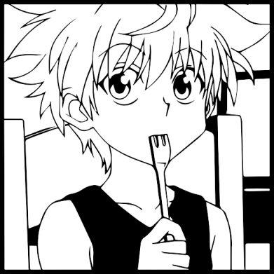 Принт Худи детская премиум FATLINE Hunter x Hunter Киллуа, Фото № 2 - FATLINE