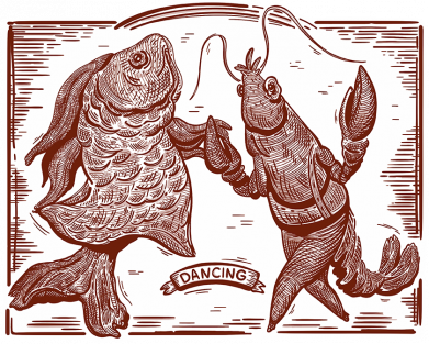 Мужская футболка Stedman Танцевала рыба с раком 2