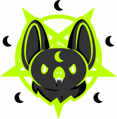 Окультний кажан - мила неонова демонічна тварина