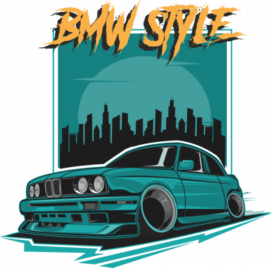 Футболка премиум женская FATLINE БМВ_стиль 2