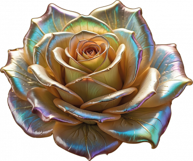 Світшот оверсайз Золота перламутрова троянда 2