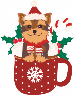 Новорічний Йорк у чашці