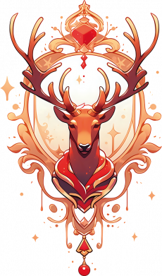 Женская футболка Symbolic deer 2