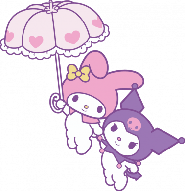 Дитяча футболка Куромі та Мелоді політ на парасольці 2