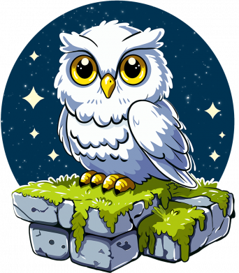 Принт Мужская футболка Stedman Cute white owl, Фото № 2 - FATLINE