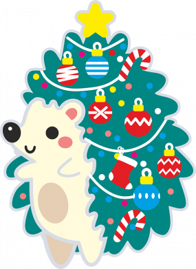 Бутылка металлическая Jumbo Новогодний ёж-ёлка 2